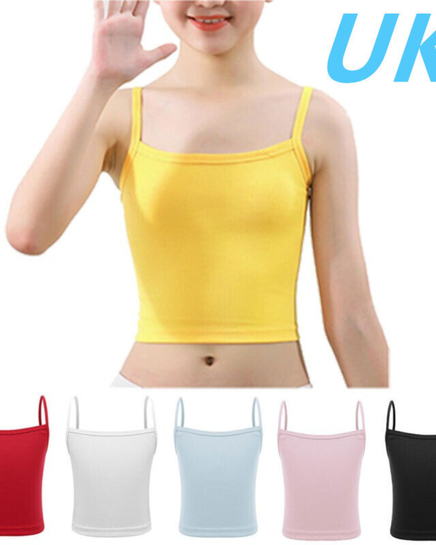 Girls Soft Cotton Top – Vest, Set – Pack of 3