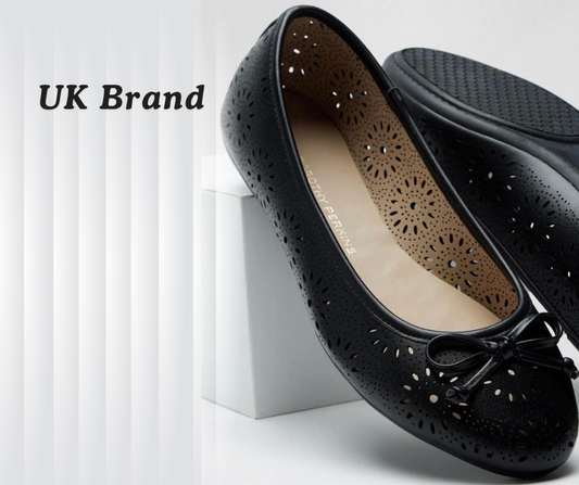 👠 UK Brand Ladies Shoes Collection – Elegant Flats & Classic Closed Design