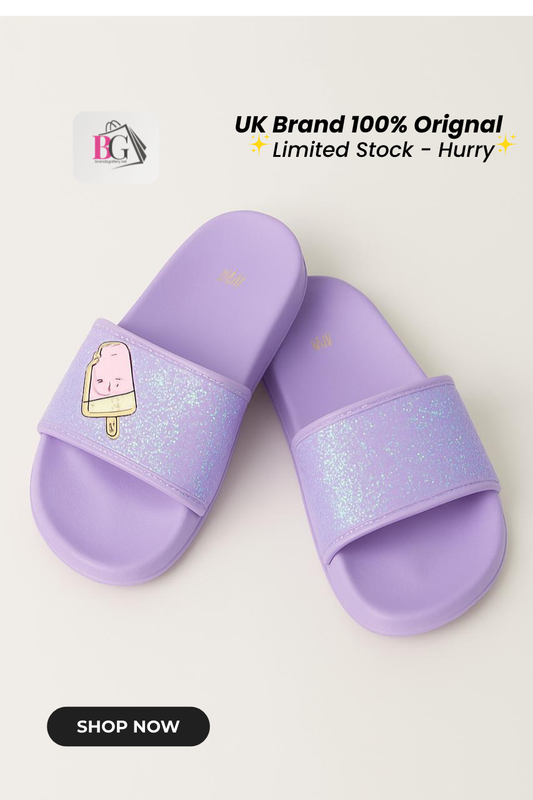 UK Brand Little Girl Waterproof Slippers – Stylish & Comfy Everyday Wear