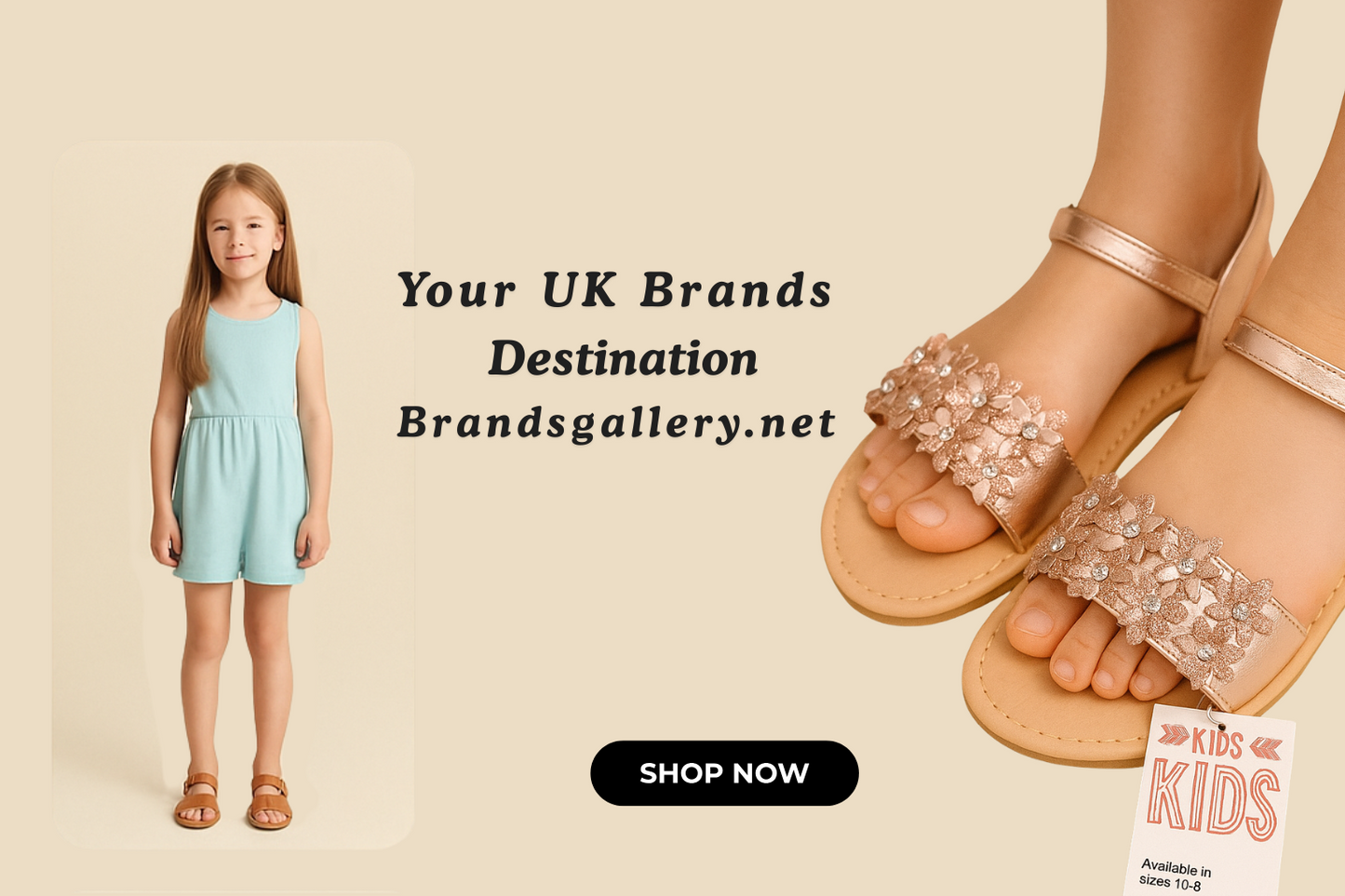 UK Brand Little Girl Waterproof Slippers – Stylish & Comfy Everyday Wear