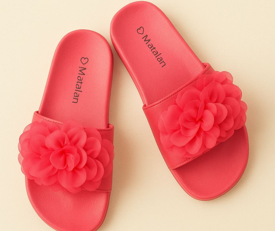 UK Brand Little Girl Waterproof Slippers – Stylish & Comfy Everyday Wear