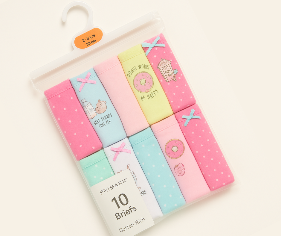 UK Brands Baby 10-Pack Panties – Soft Cotton Comfort for Little Ones