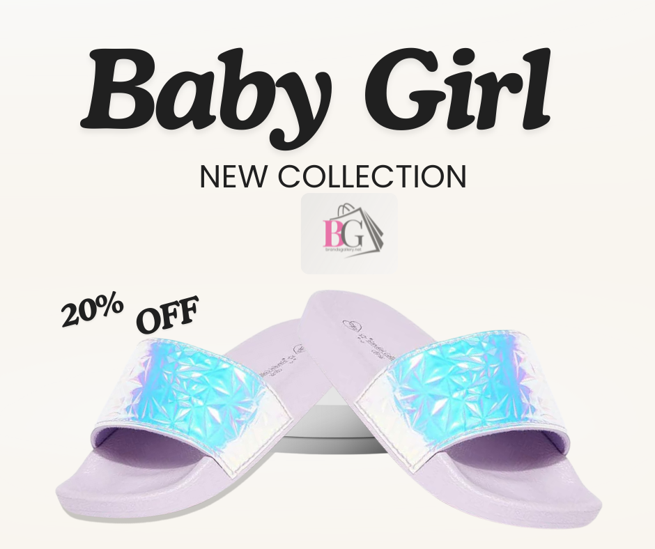 UK Brand Little Girl Waterproof Slippers – Stylish & Comfy Everyday Wear